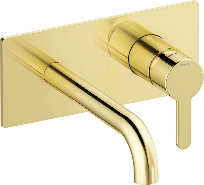 Silhouet Servantkran for innbygging - Messing