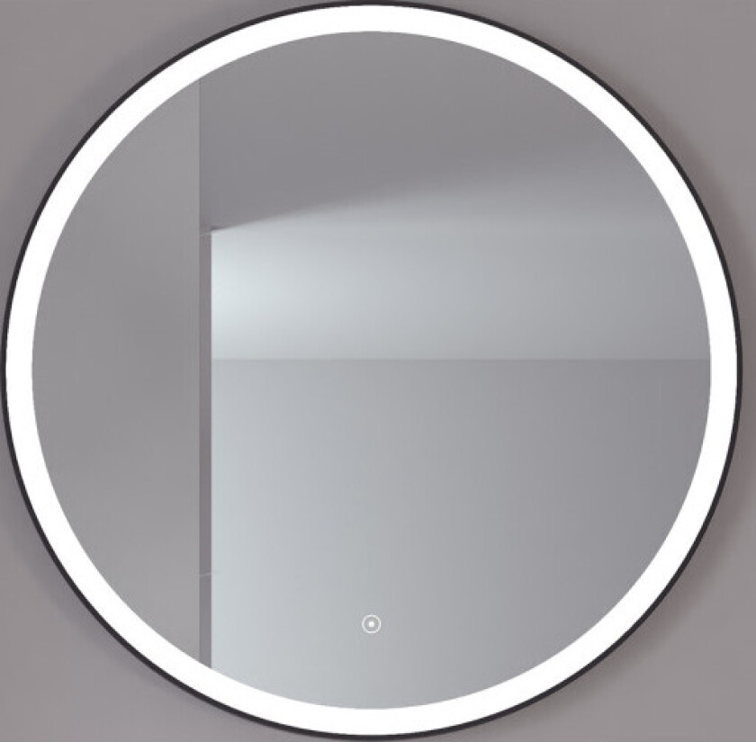 Nyborg Rundt Speil - Sort Matt