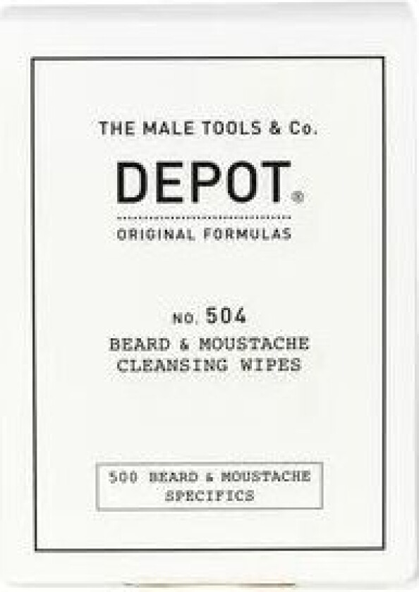 No. 504 Beard & Moustache Cleansing Wipes - 12 Stk.