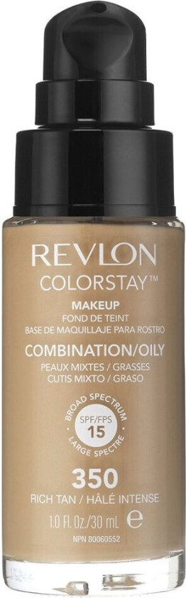 Colorstay Foundation Combination/Oily - 350 Rich Tan 30 ml