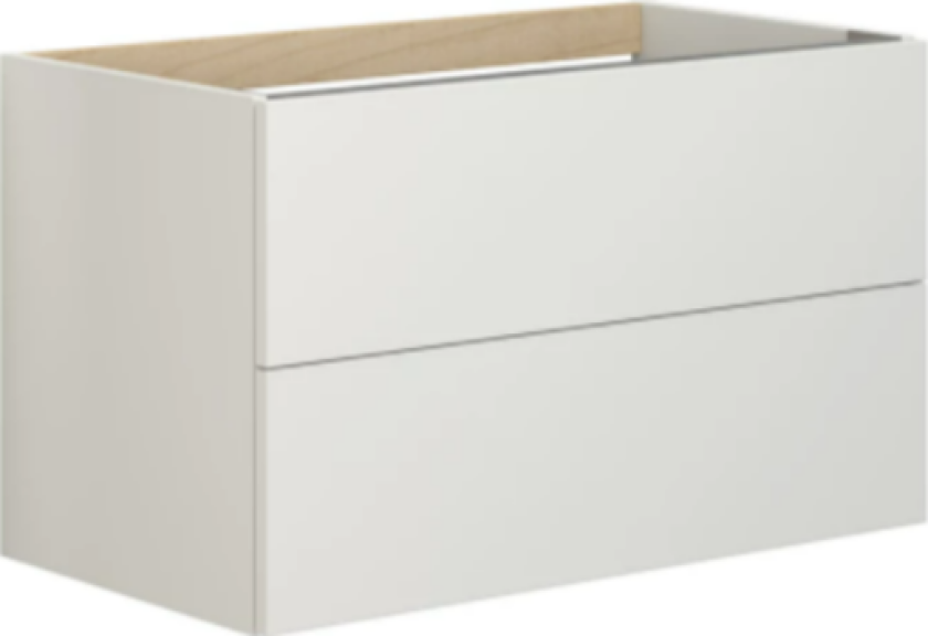 Inzo Servantskap m/2 skuffer - Hvit Matt