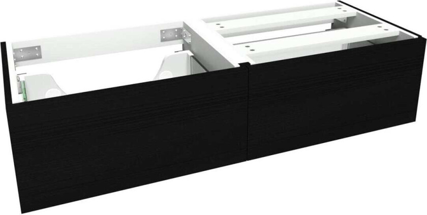 VikingBad Mie Demi Servantskap Slett - Sort Eik