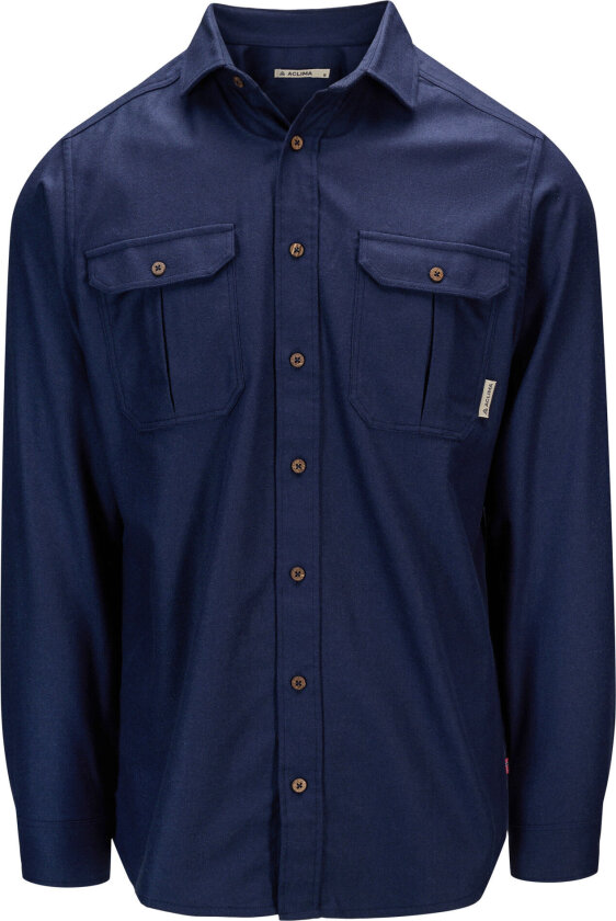 LeisureWool ReBorn Wool Shirt Man Navy Melange XL, Navy Melange