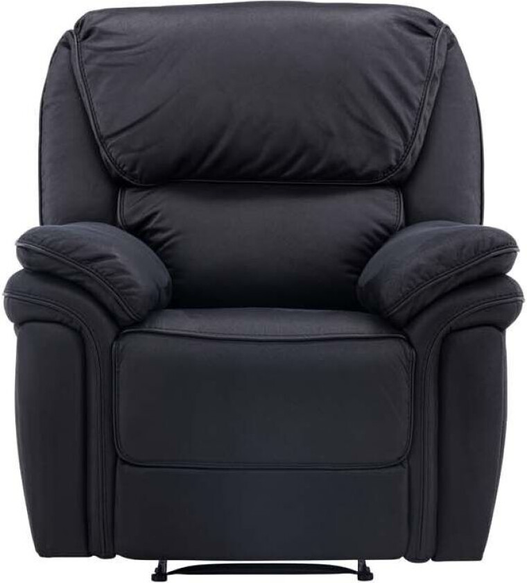 Saranda lenestol , Recliner med fotstøtte svart.