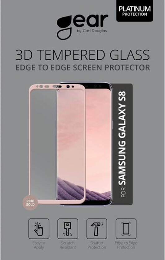 Glass Protector Asahi Samsung S8 5.8" Full Fit Rosegold