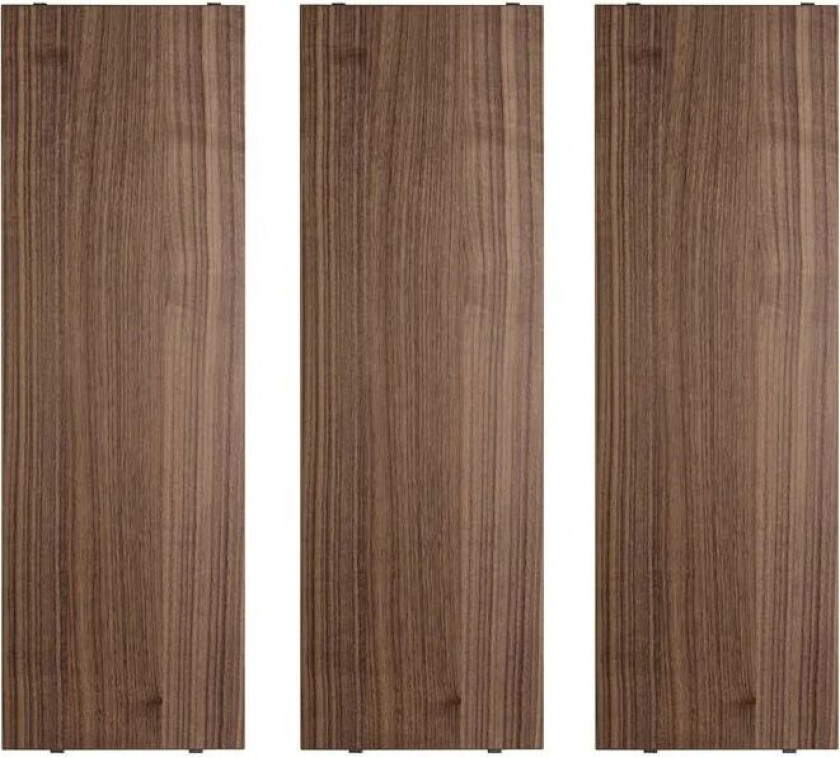 Hylle 58 x 20 cm (3-pakning) Valnøtt