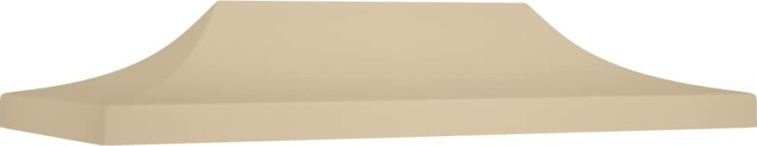 Teltduk for festtelt 6x3 m beige 270 g/m²