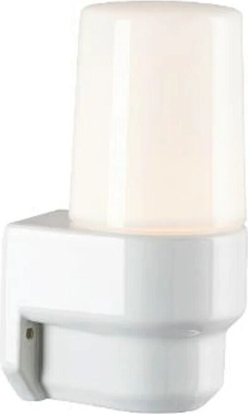 Classic vegglampe Badstu IP55 E14 - Hvit/Opal glass