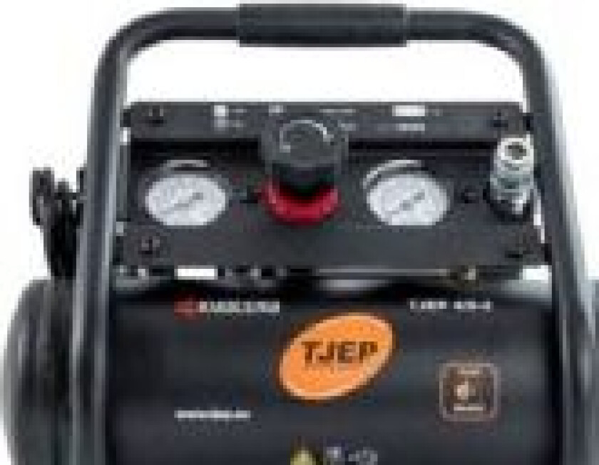 Bilde av Tjep Silent kompressor 4/5-2 - 2 cylinder, 3,8L tank, 49 liter/min v 0 bar, max 9 bar