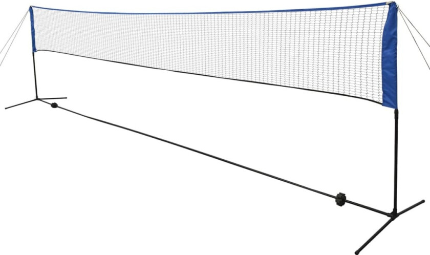 Badmintonnett med fjærballer 600x155 cm