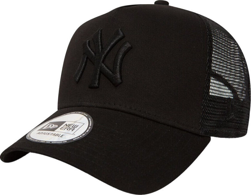 New York Yankees A-Frame Trucker Cap Black/Black OS