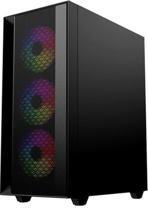 Fornax 4000 - mid tower - ATX - Kabinett - Tower - Svart