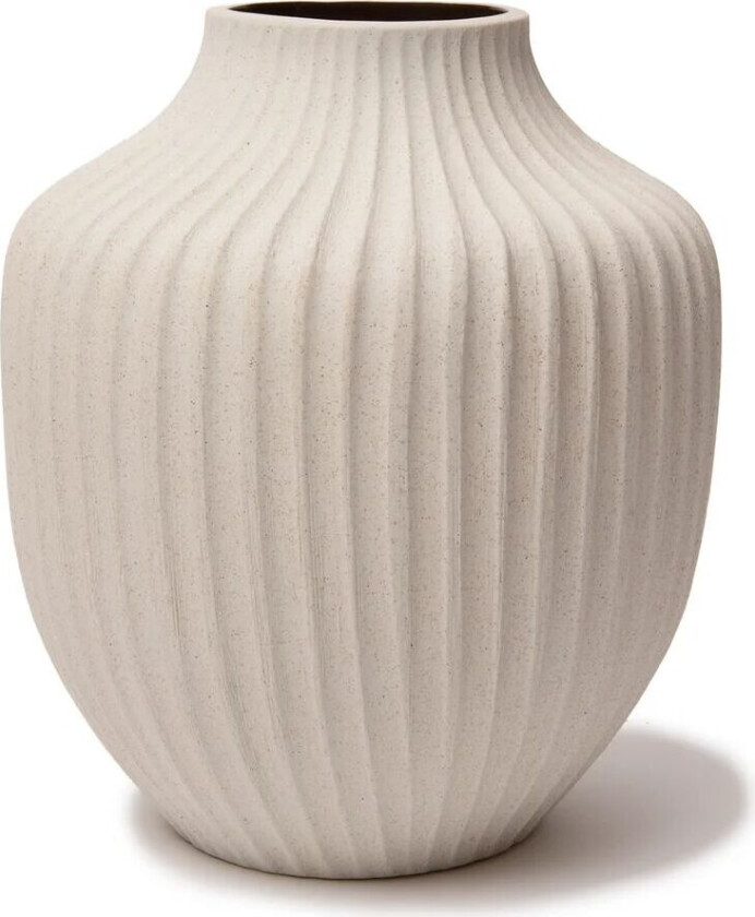Kyoto vase Sand white light deep line