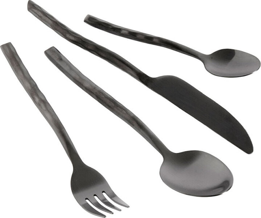 MUUBS Uta bestikk 16 deler Matt black