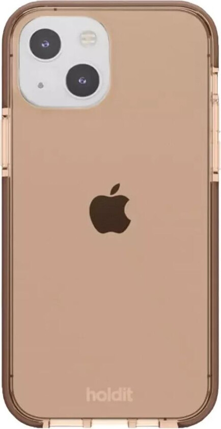 Holdit iPhone 13 Seethru Deksel - Dark Brown
