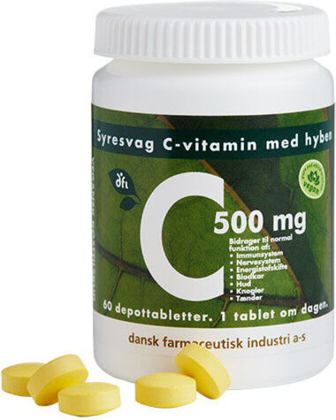 C500 mg syrefattig C-vitamin - 60 Tabletter