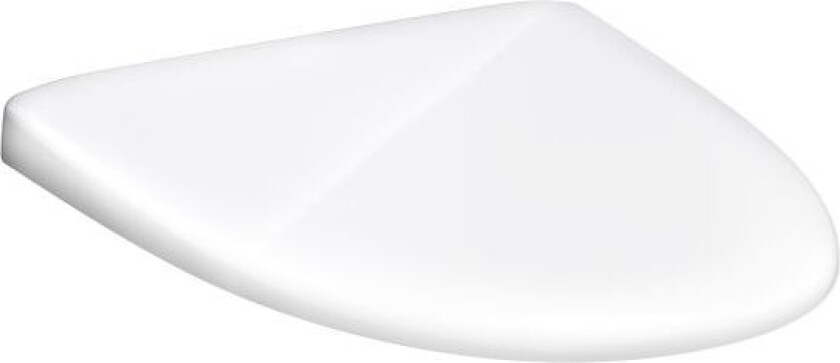 9M10S101 WC-sete hard, myk lukking Hvit