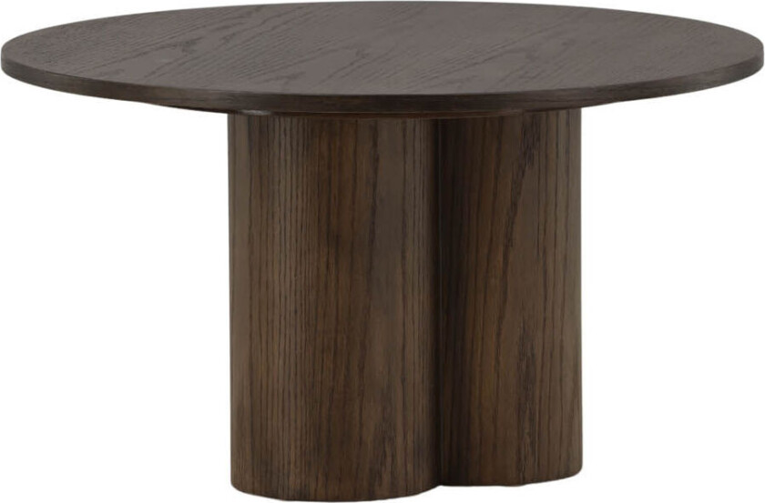 Olivia sofabord Ø80cm brun.