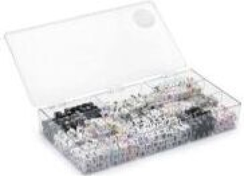 TOYMAX Perlemix bogstaver ass. farver & størrelser i æske