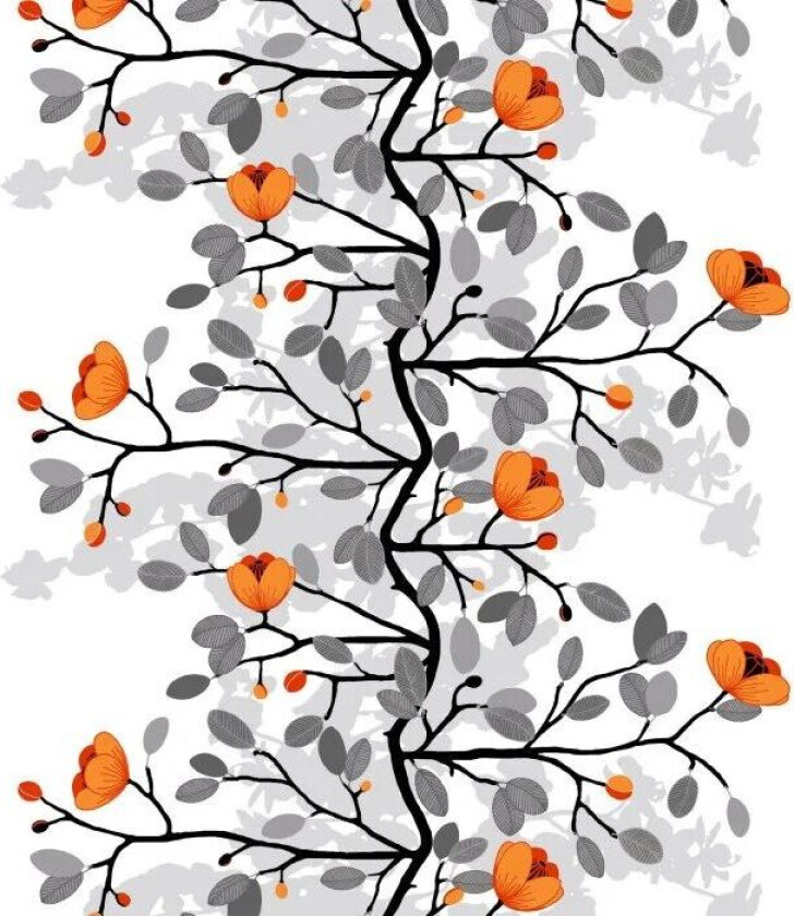 Ofelia voksduk orange