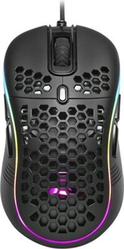 Light² S - mouse - USB - Mus - Optisk - 8 - Svart