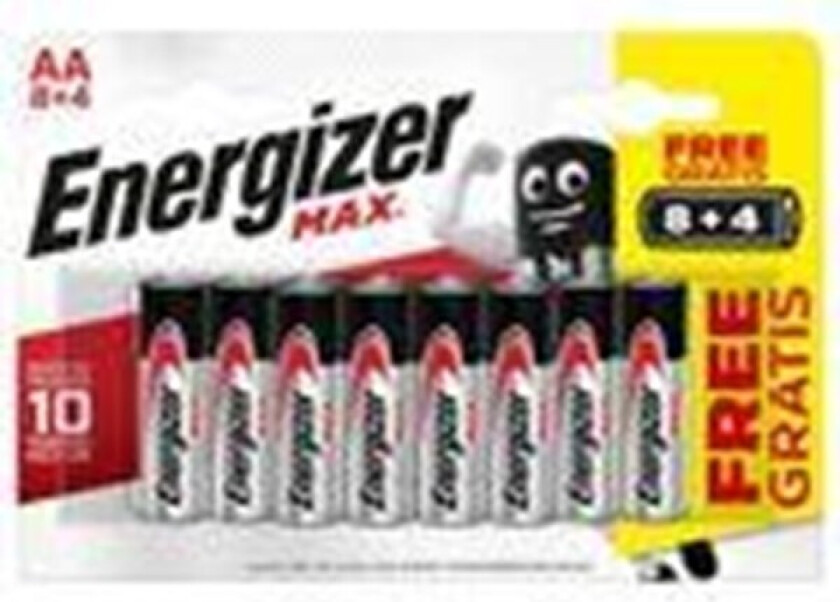 Max - Batteri 12 x AAA - Alkalisk