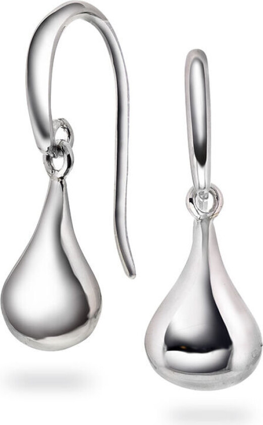 , Dråpe øredobber i 925 rhodiert sølv