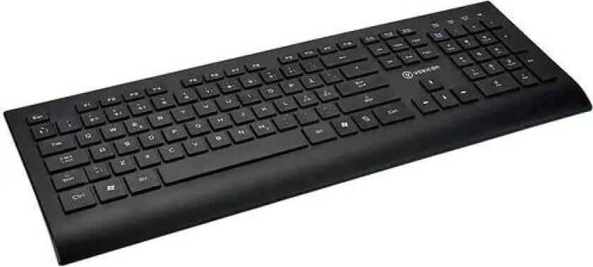 Trådløst Tastatur 602wl Svart Trådløs Nordisk Tastatur