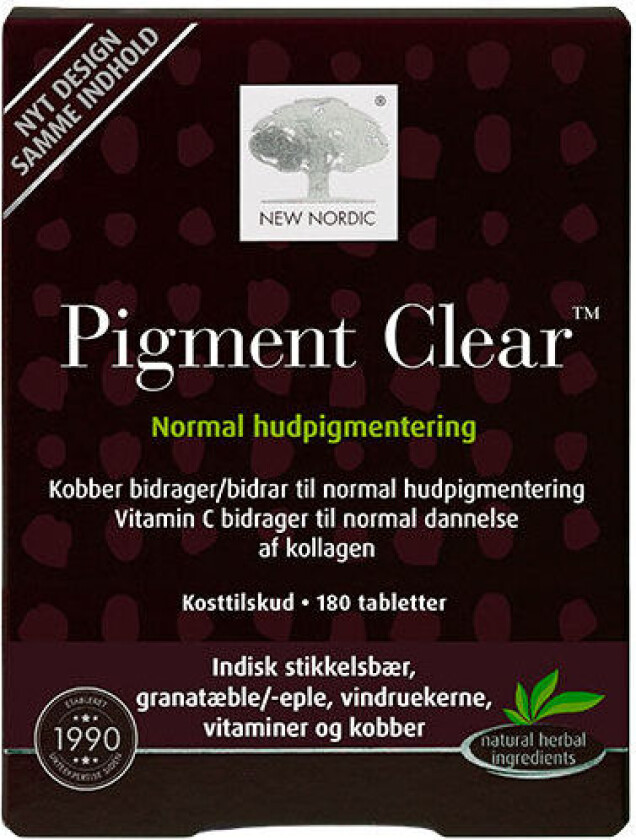 Skin Care Pigment Clear - 180 Tabletter