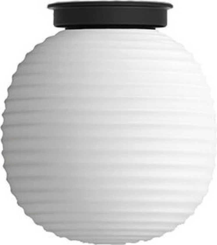 Lantern taklampe small Frosted white opal glass