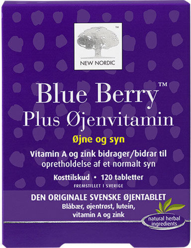 Blue Berry Plus Øyenvitamin 120 Tabletter