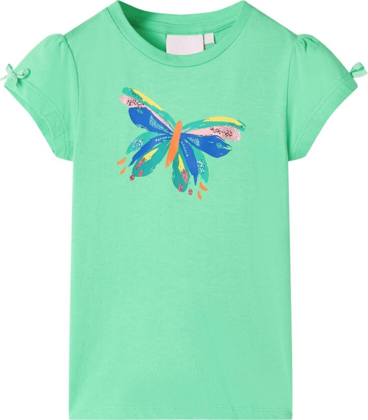 T-skjorte for barn lysegrønn 104