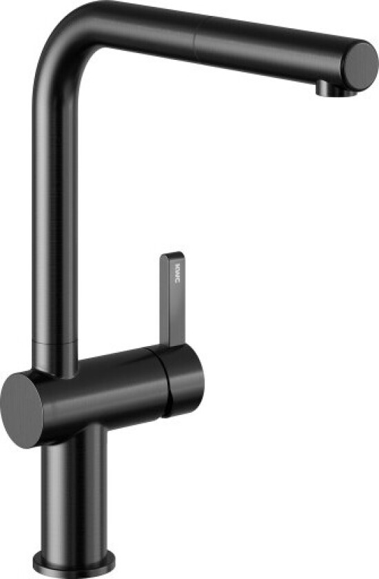 BEVO E kjøkkenkran i industrisvart med uttrekkbar slange