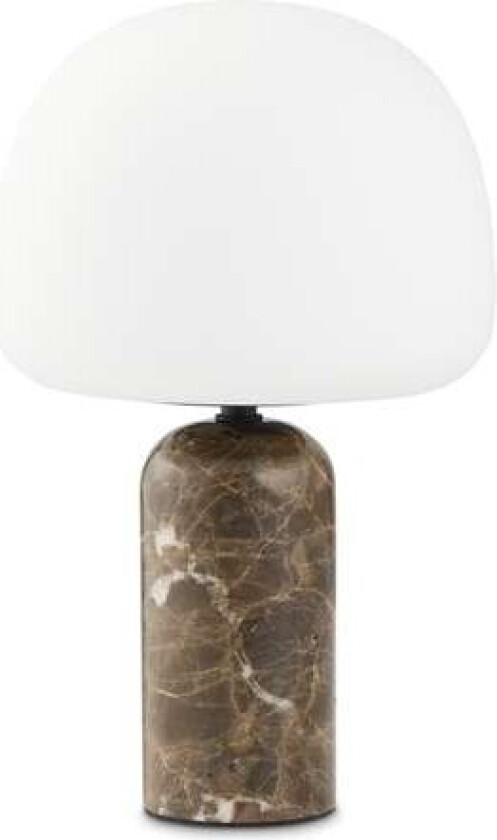 Kin bordlampe 33 cm Brown marble