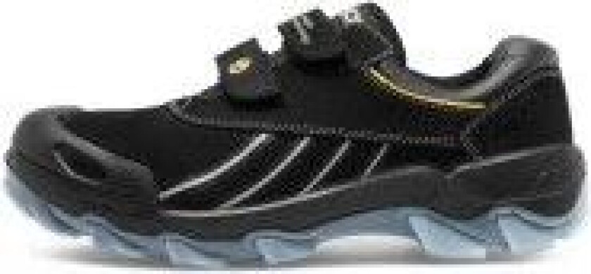 B2 sik.sko str. 43 - m/velcro, alu-tåkappe, techfiber sømværn, air-sål, skridfast