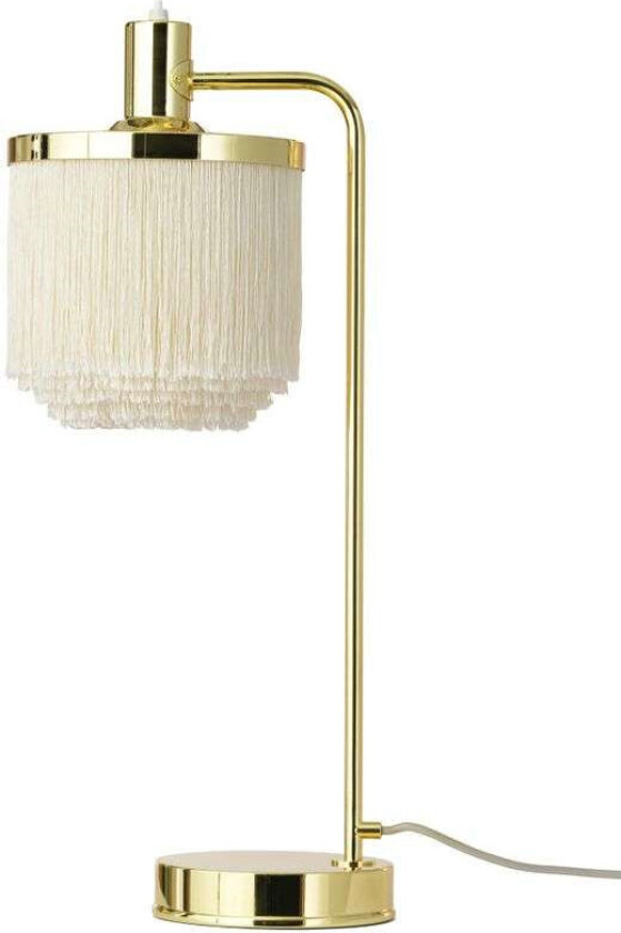 Fringe bordlampe Cream white