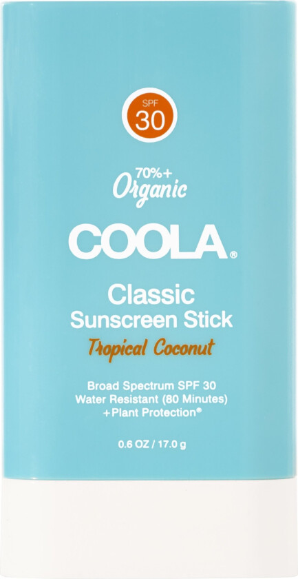 Classic Organic Sunscreen Stick SPF30 Tropical Coconut 17g