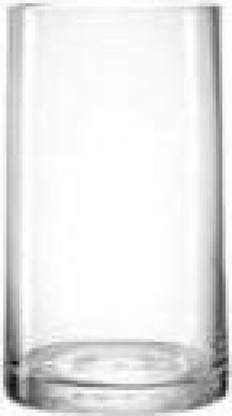 18621, Cylinder formet Vase, Glass, Gjennomsiktig, Blank, Bord, Innendørs