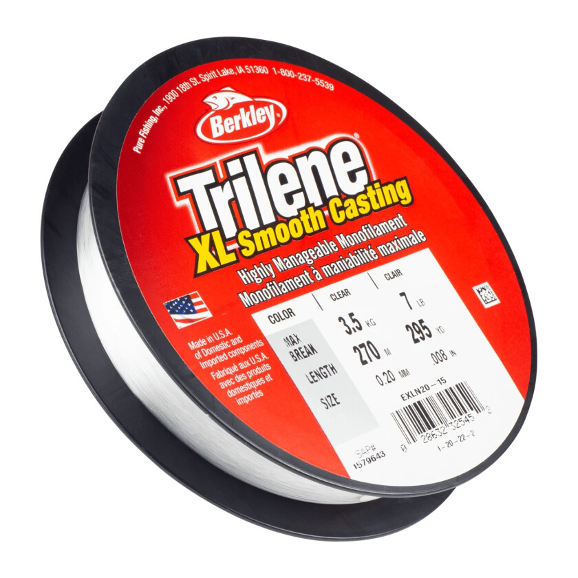 Trilene XL Mono 270m clear, fiskesene monofilament Clear