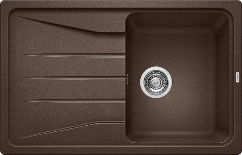 Sona 45S UX kjøkkenvask, 78x50 cm, brun
