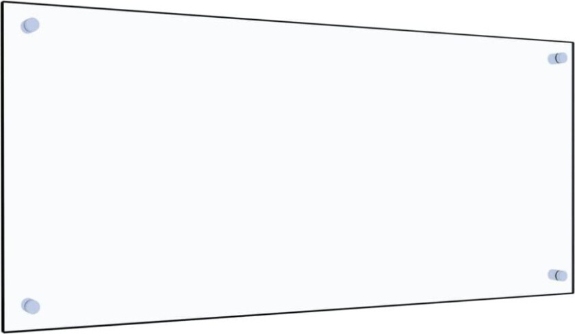 Kjøkkenplate gjennomsiktig 90x40 cm herdet glass