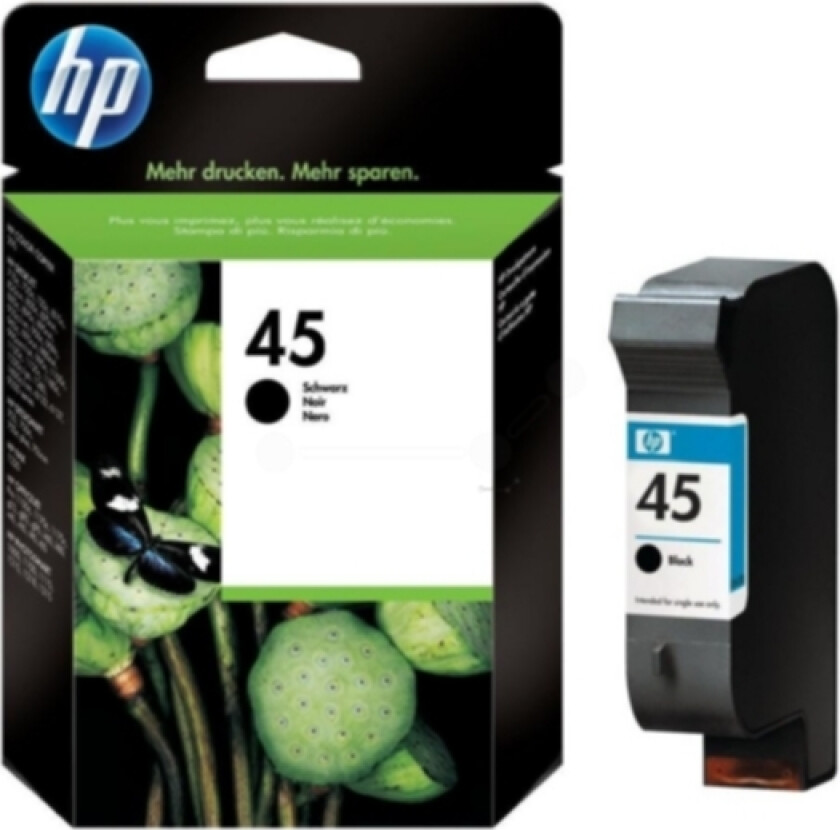 Hp Blekk Svart No.45 - Oj/dj/officejet Pro/dnj/photo
