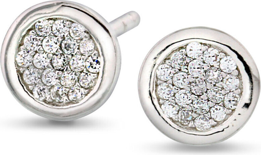 , Øredobber i 925 sølv med zirkonia