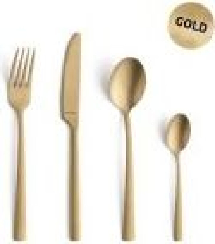 Manille 9035 - 16-pc set in vintage box - gold- stonewash