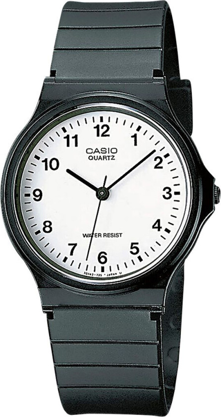 Classic MQ-24-7BLLEG - Kvarts - Sort - Dameklokker - Resin - Akryl