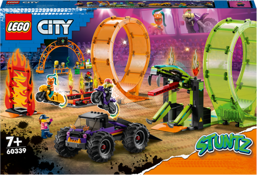 City - Stuntarena med to looper (60339)