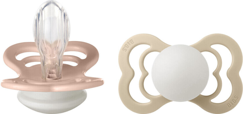 Supreme Silikon 6mån+ (Blush GLOW/Vanilla GLOW) 2 stk - 1 Pakke