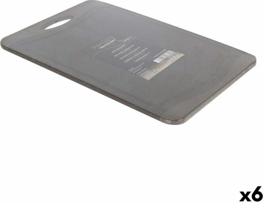 Skjærebrett Percutti Percutti legno Grå 42 x 29 x 1 cm (6 enheter)