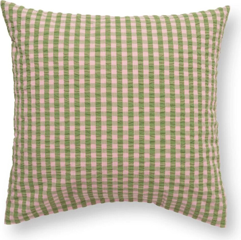 Bæk&Bølge; putetrekk 60x63 cm Grønn-Lys rosa