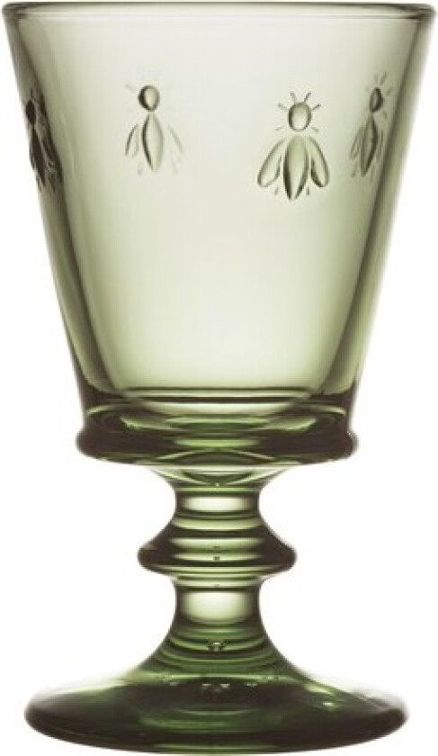 Green bee wineglass - 6 glasses